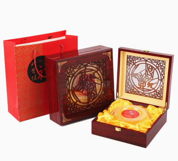 新款雕刻燕窝珠宝茶叶药品包装盒礼品盒木盒