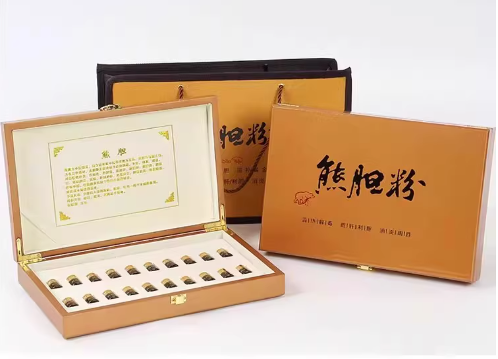 新款金色胆粉礼盒礼品盒空盒子大容量5瓶装木盒油漆盒包装定制