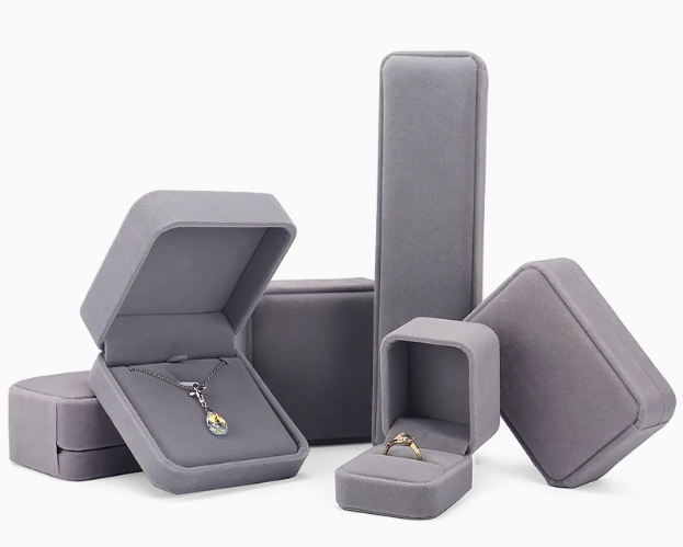 高档绒布首饰包装盒子定制戒指盒手镯手串吊坠珠宝盒项链手链盒