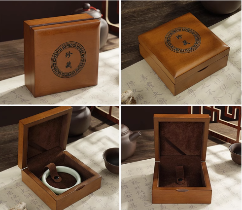 珠宝首饰盒古风实木玉手镯包装盒翡翠吊坠礼盒手串文玩礼品盒定制